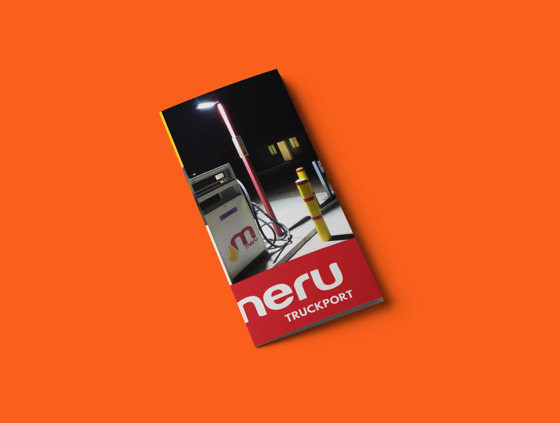 Meru Truckport trifold brochure by AVID.